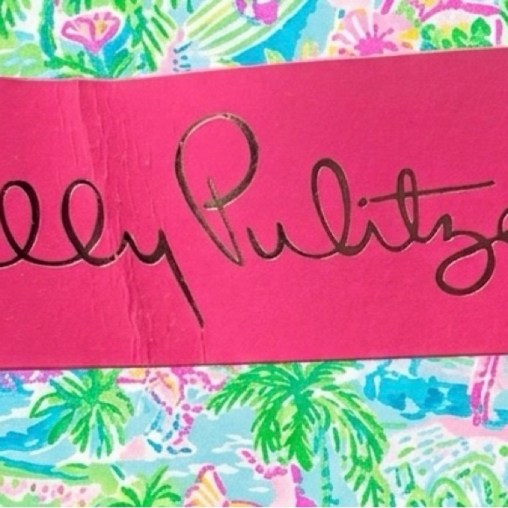 Lilly Pulitzer ETTA V-NECK TOP IN MULTI LILLY LOVES CALIFORNIA - Picture 3 of 3